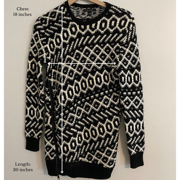 Ann Taylor Chunky Wool Blend Sweater with Asymmetrical Zipper. - Picture 9 of 9